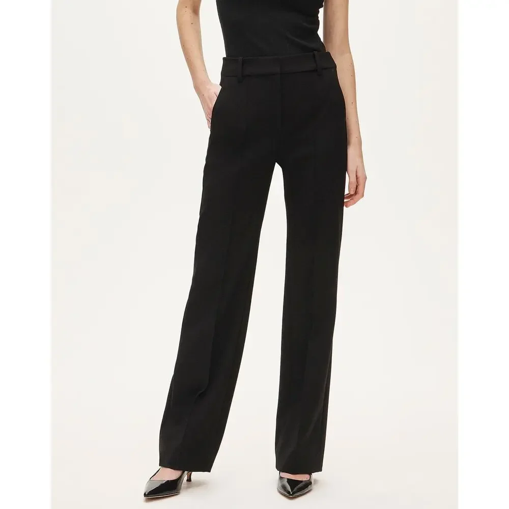 NWT J. Crew Tall Natalia Pant in Four-season Stretch in Black Size T16